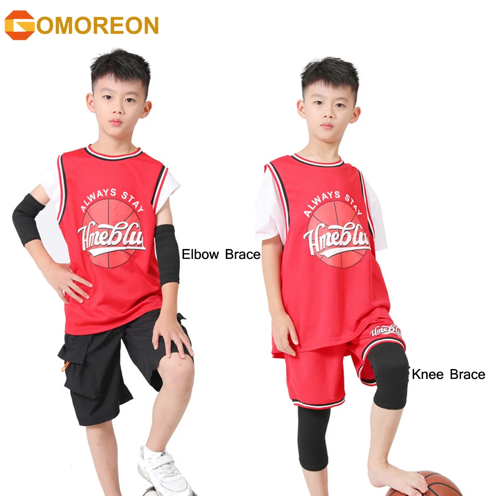 Knee Brace Badminton - 1Pair Kids Elbow Brace Bamboo Charcoal