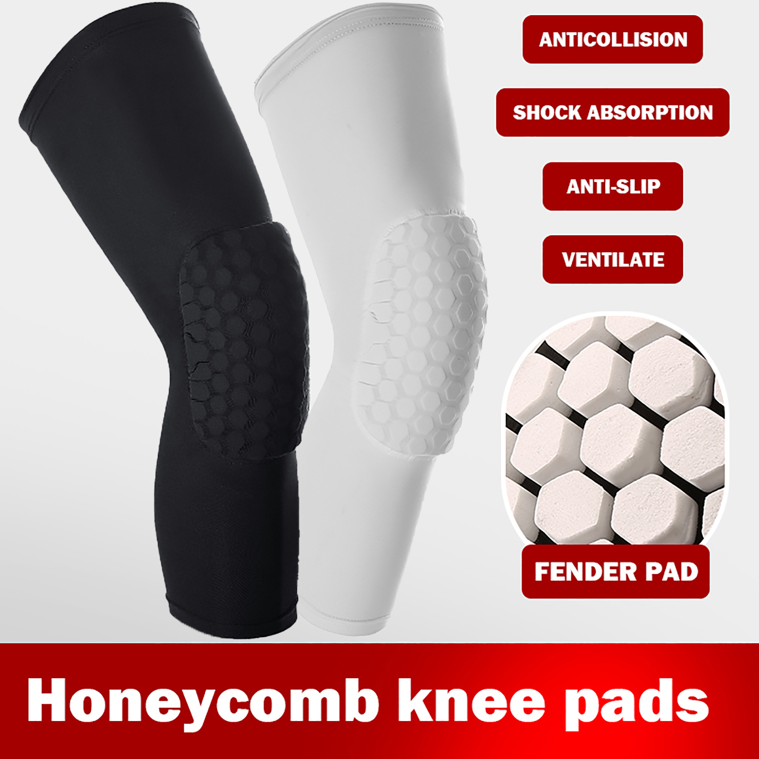 Knee Brace Badminton - 2 Piece Knee Pads for Joints