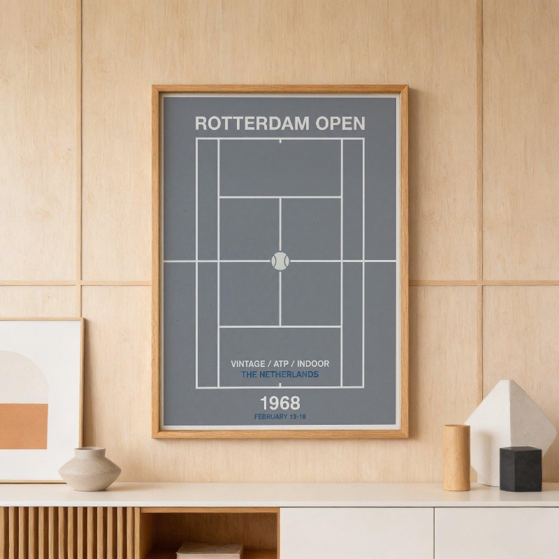 Vintage Tennis Basketball Wall - Badminton Poster recensie en prijs
