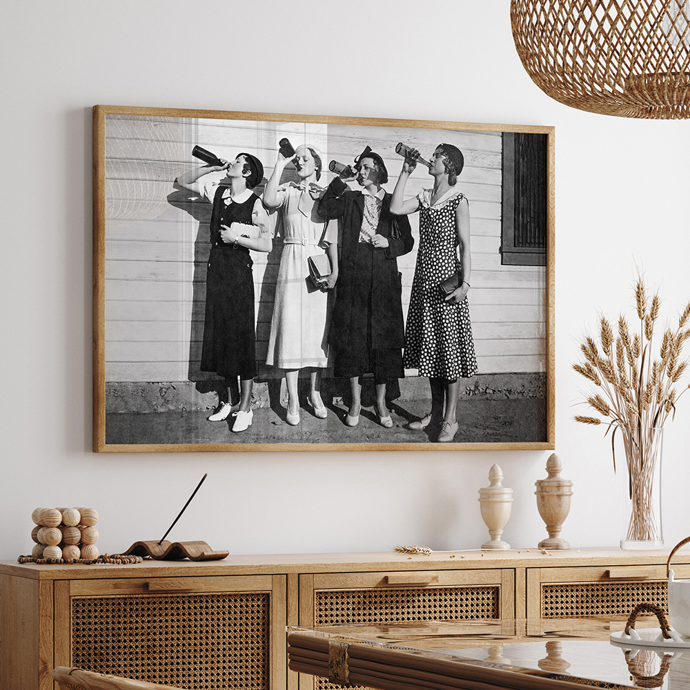 Vintage Black and White Art Po - Badminton Poster recensie en prijs