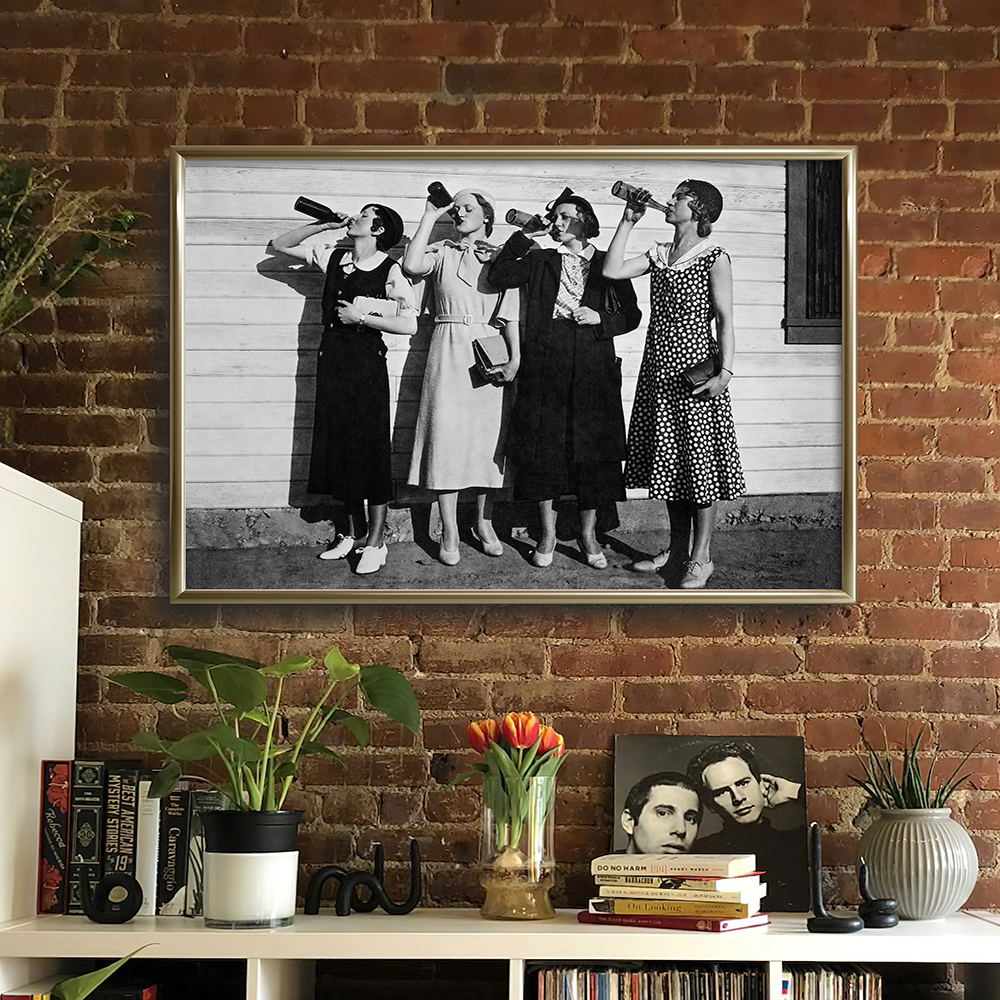 Vintage Black and White Art Po - Badminton Poster recensie en prijs