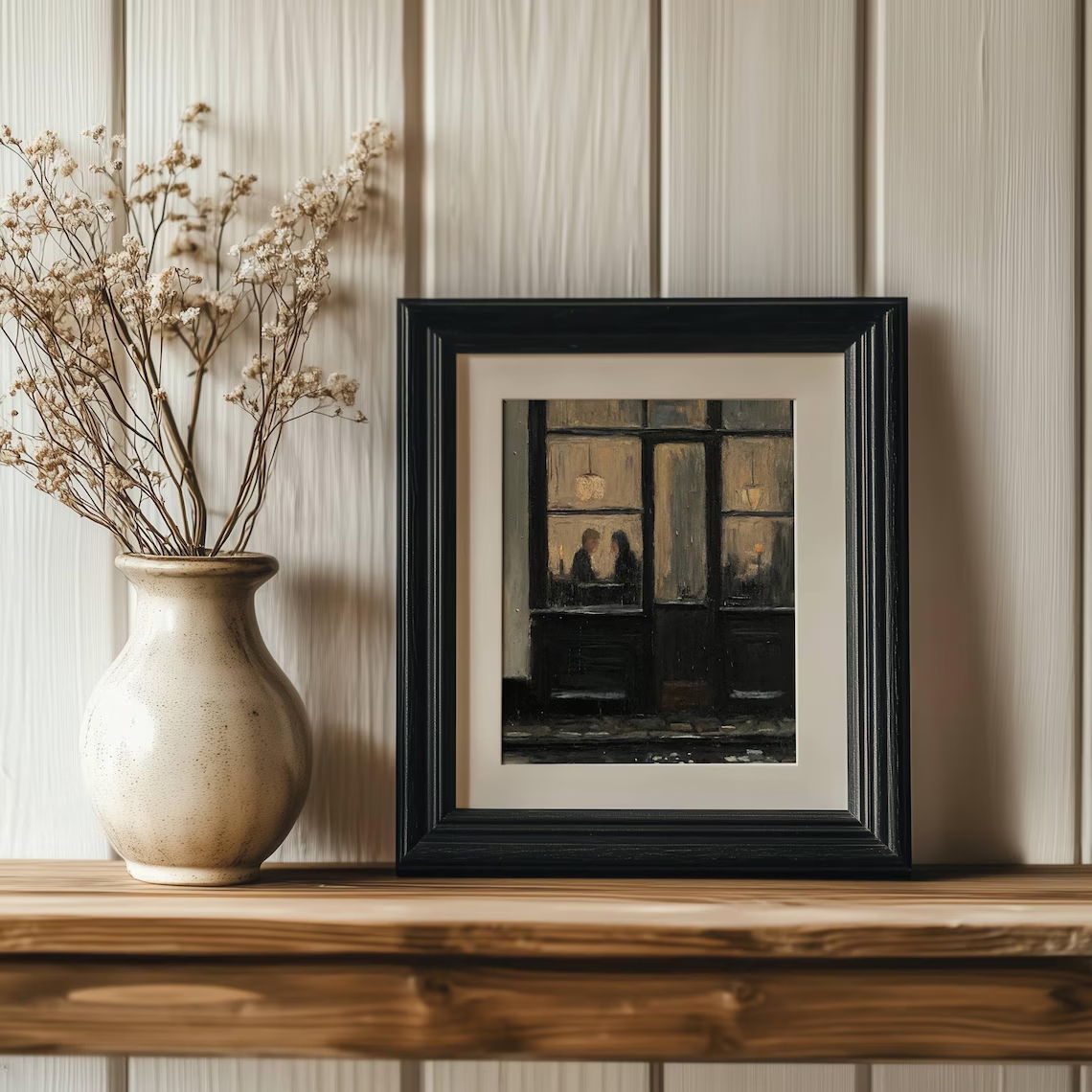 Romantic Café Window Art Canva - Badminton Poster recensie en prijs