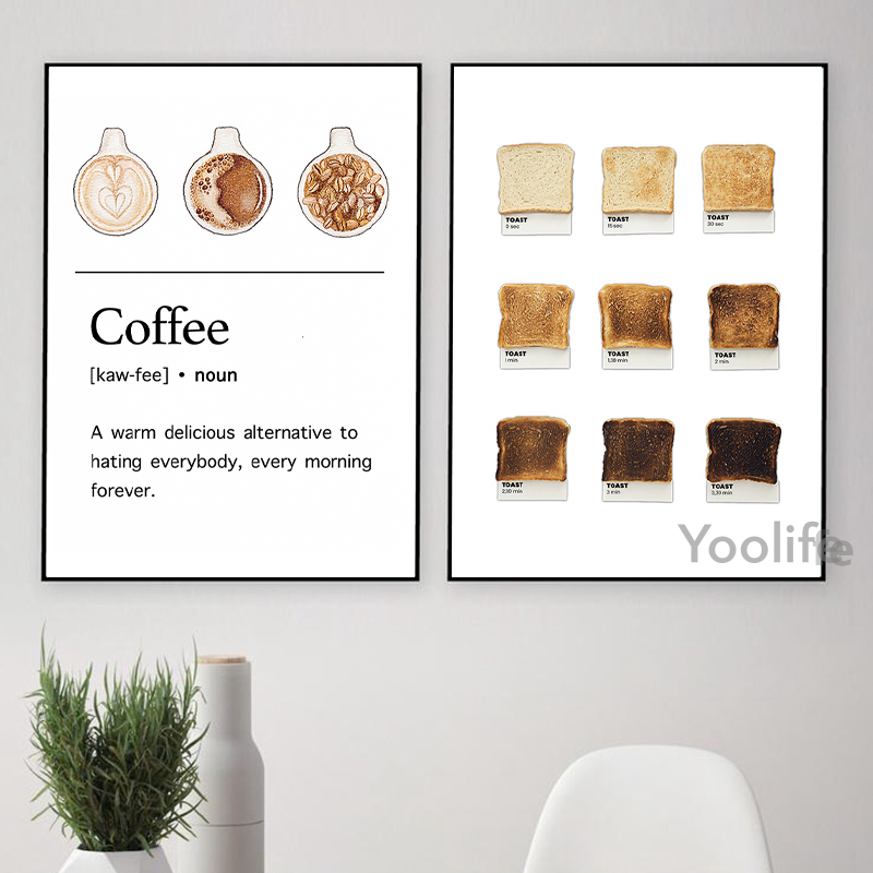 Coffee Guide Poster Canvas Pai - Badminton Poster recensie en prijs