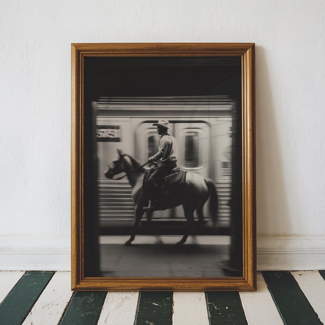 Vintage NYC Cowboy Subway Wall - Badminton Poster recensie en prijs