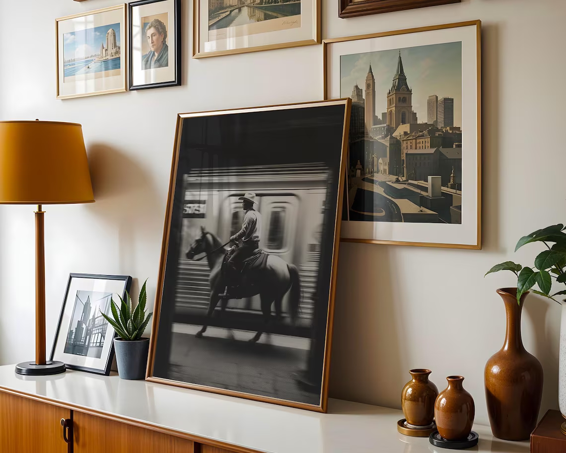 Vintage NYC Cowboy Subway Wall - Badminton Poster recensie en prijs