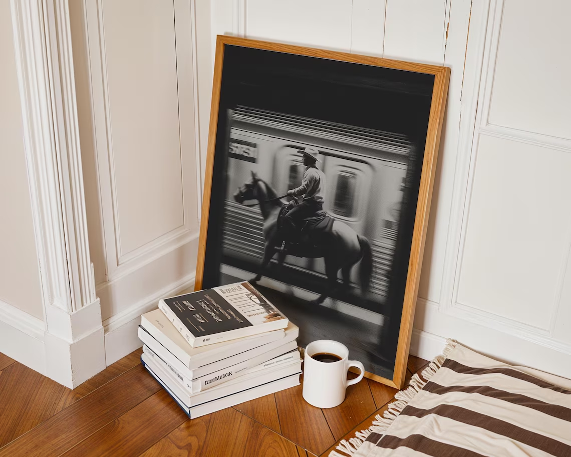 Vintage NYC Cowboy Subway Wall - Badminton Poster recensie en prijs