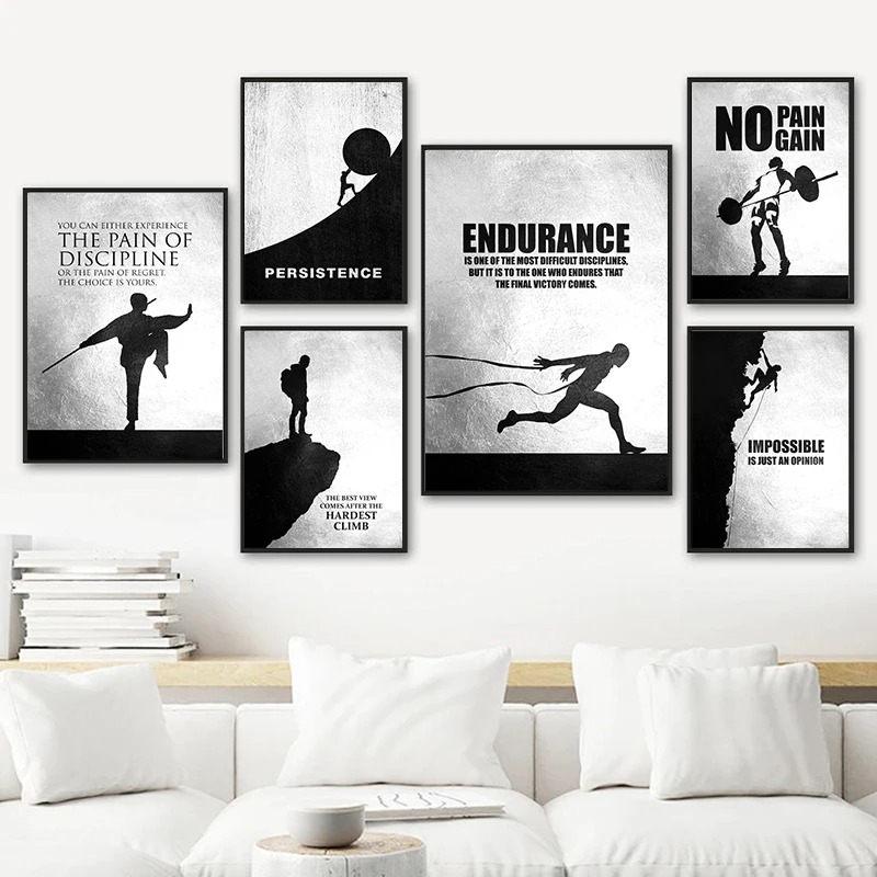 Black And White Motivational S - Badminton Poster recensie en prijs