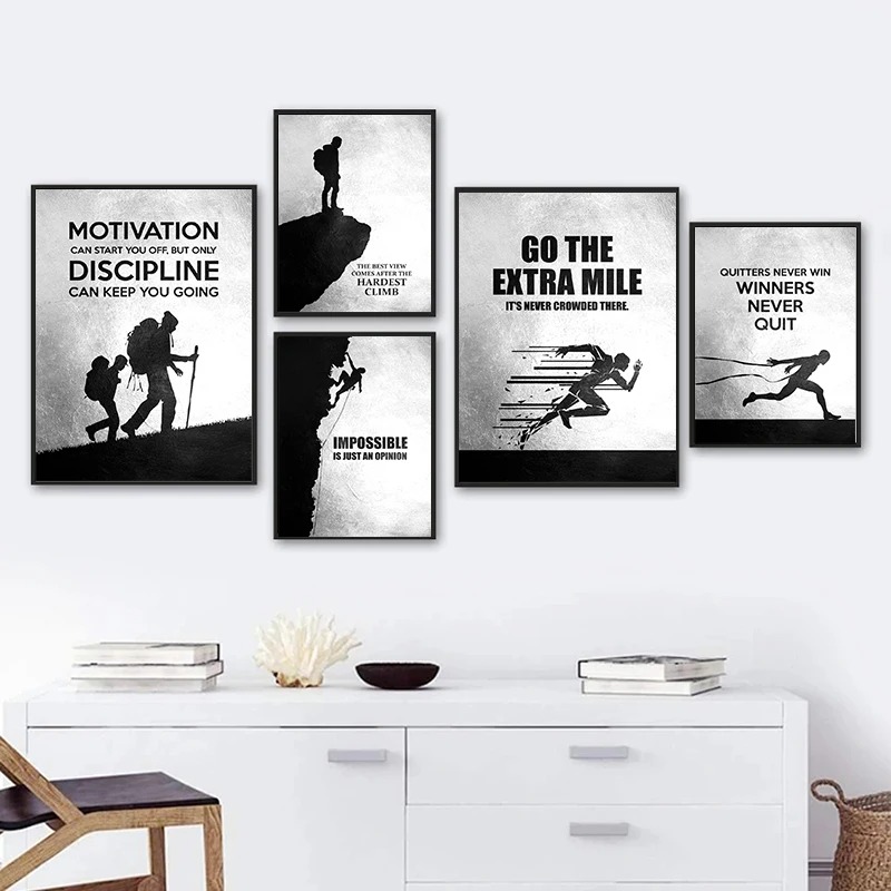 Black And White Motivational S - Badminton Poster recensie en prijs