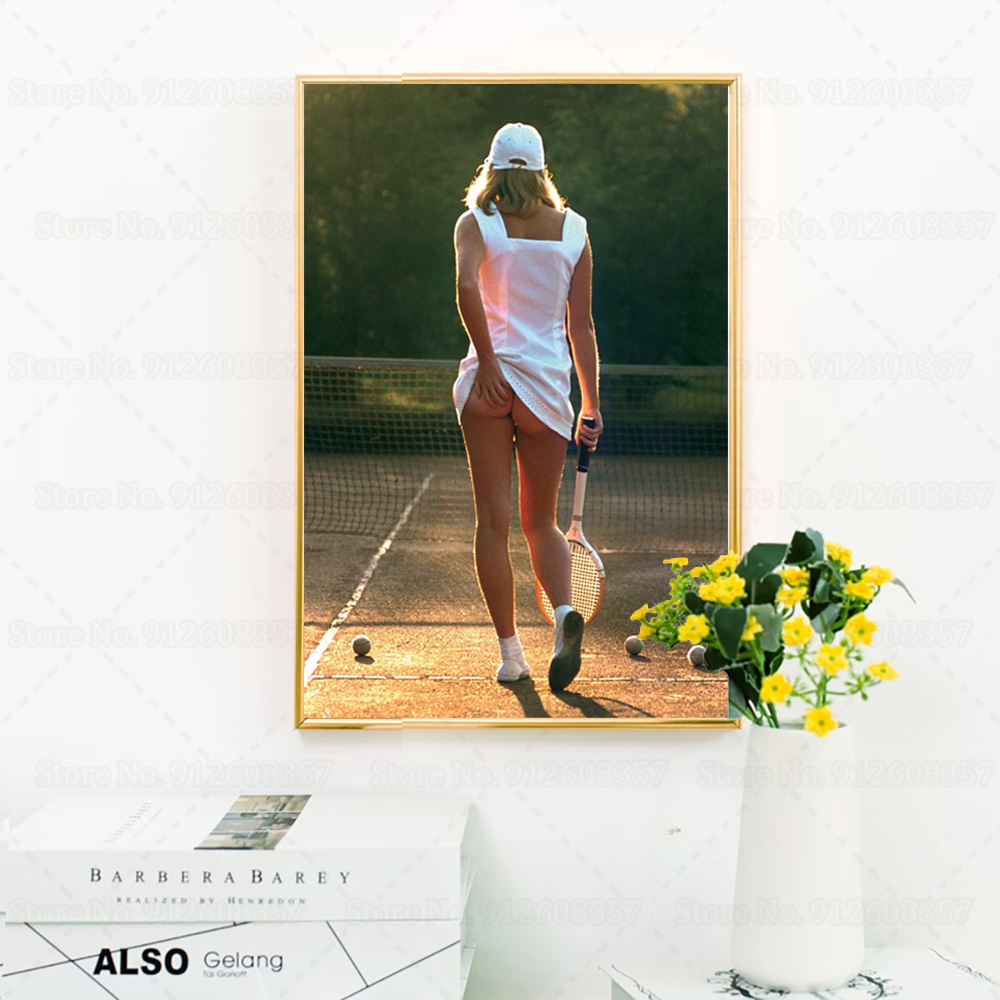 Sexy Tennis Girl Poster Sunset - Badminton Poster recensie en prijs