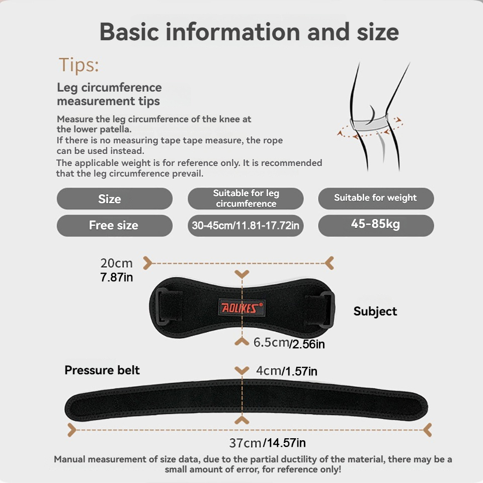 AOLIKES 1PCS Sports Patella Br - Knee Brace Badminton recensie en prijs