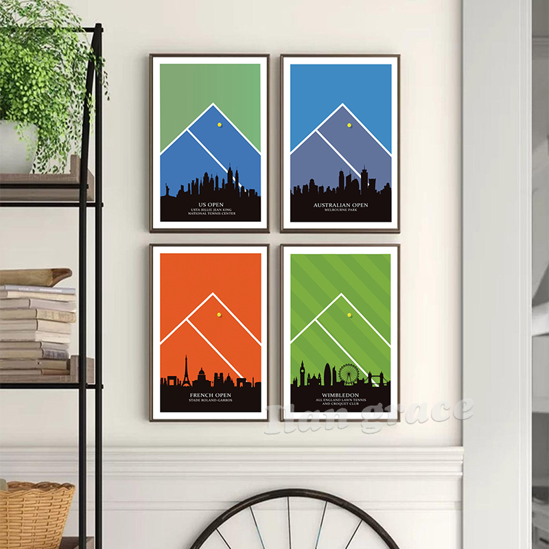 Tennis Tournaments Wall Art Pr - Badminton Poster recensie en prijs