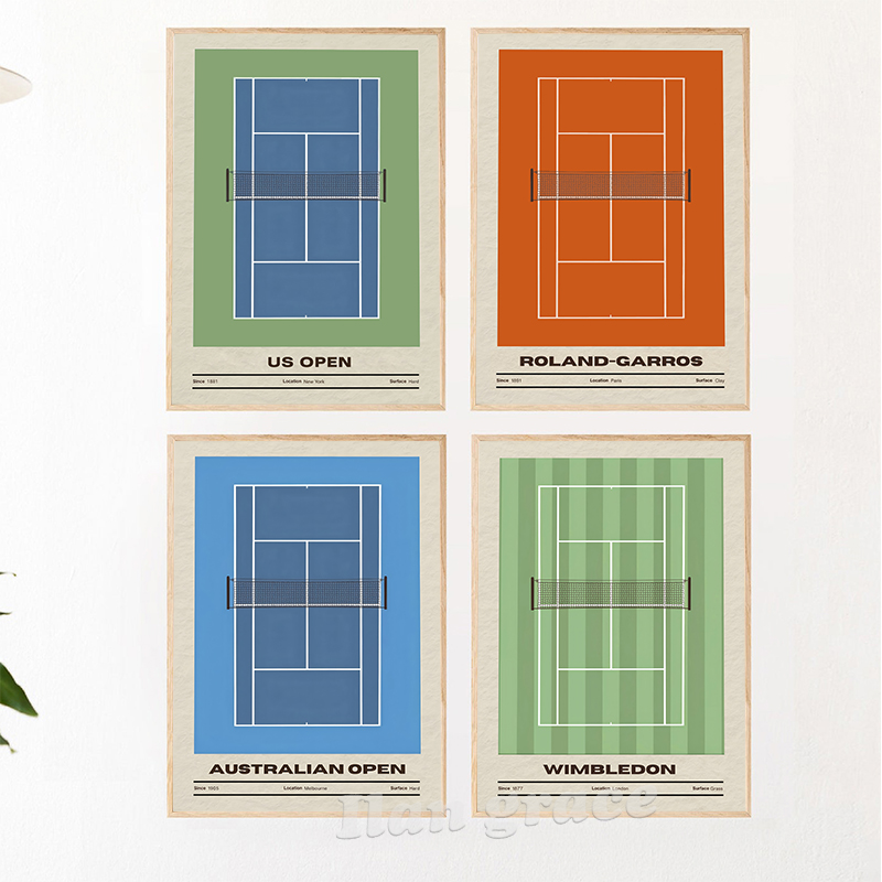 Tennis Tournaments Wall Art Pr - Badminton Poster recensie en prijs