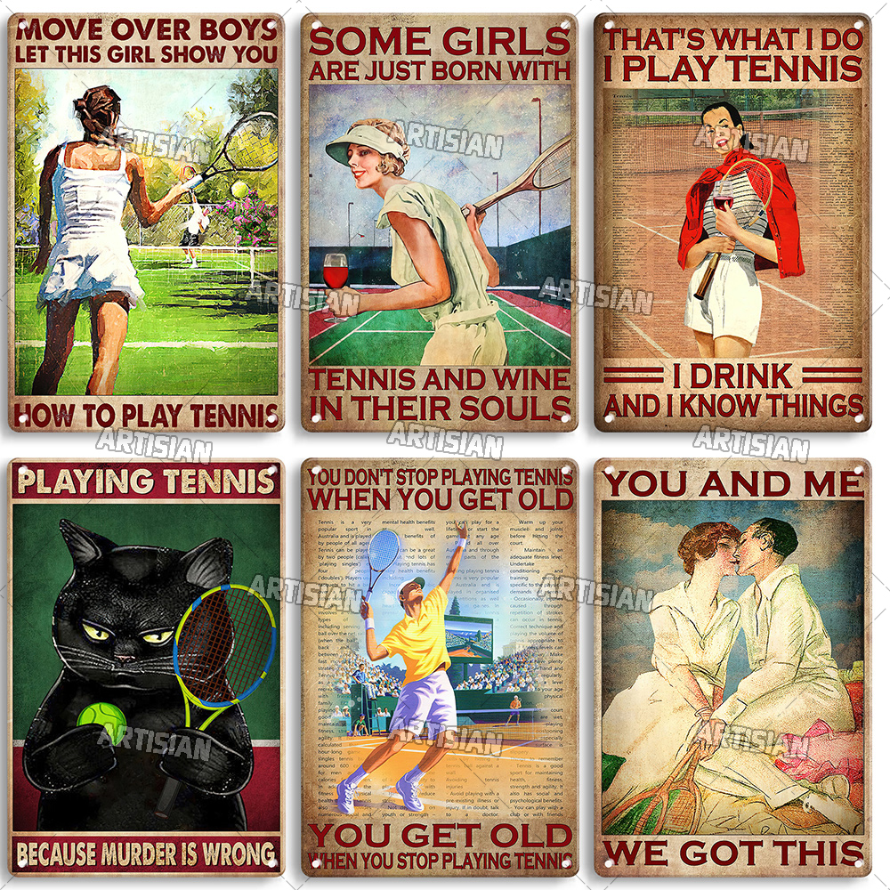 Artisian SPORT Metal Sign Tenn - Badminton Poster recensie en prijs