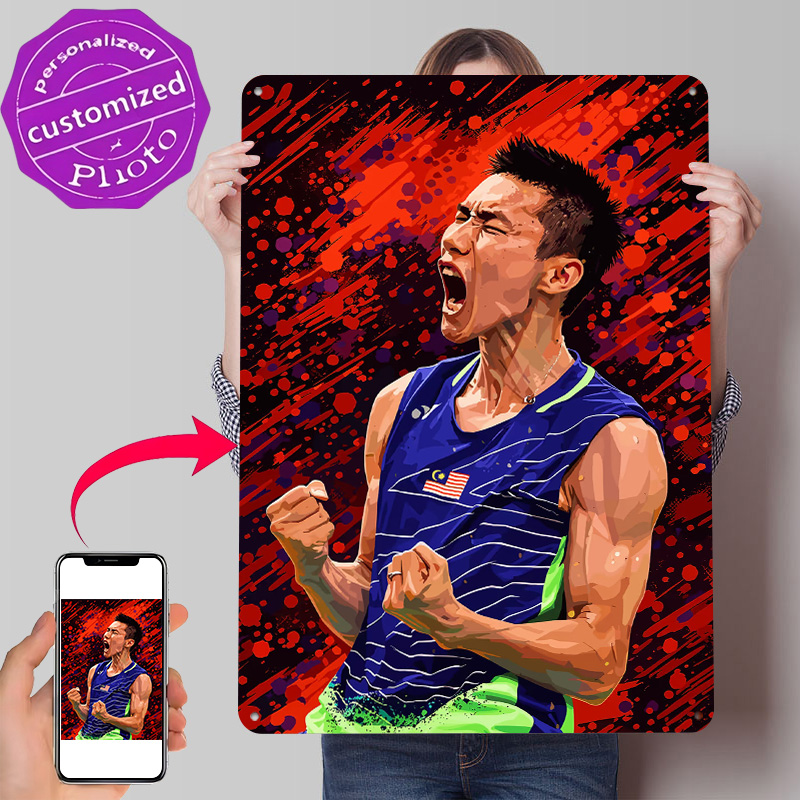 Badminton Player Celebrating V - Badminton Poster recensie en prijs