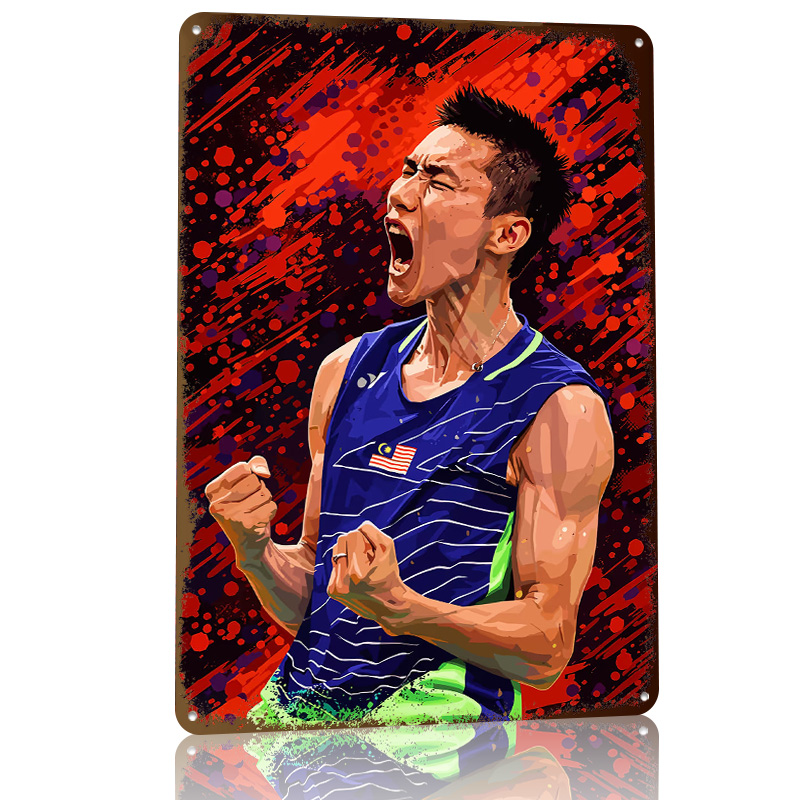 Badminton Player Celebrating V - Badminton Poster recensie en prijs