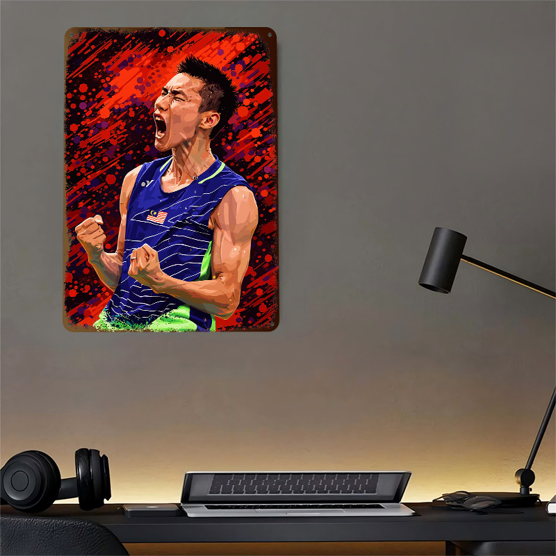 Badminton Player Celebrating V - Badminton Poster recensie en prijs