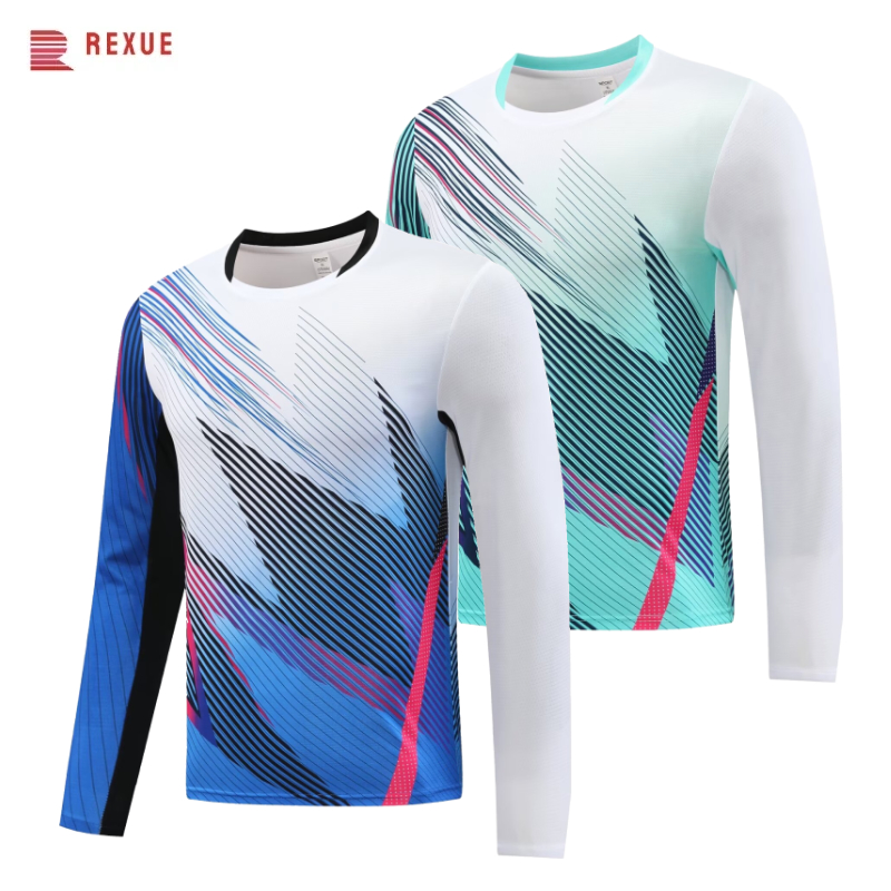 Long Sleeve Badminton Shirt Un - Badminton Vector recensie en prijs