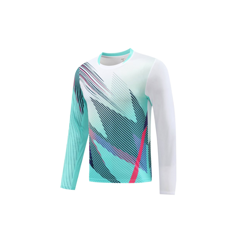 Long Sleeve Badminton Shirt Un - Badminton Vector recensie en prijs