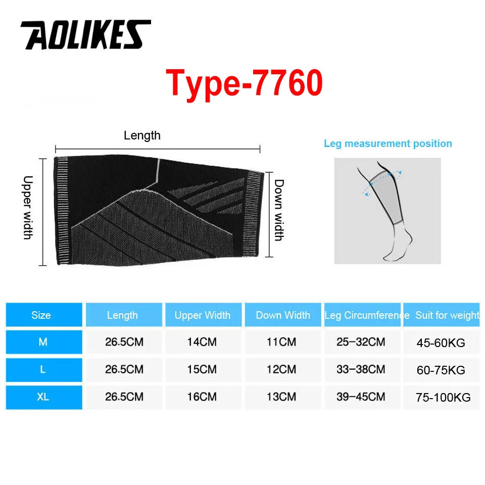 AOLIKES 1PCS Sports Compressio - Knee Brace Badminton recensie en prijs